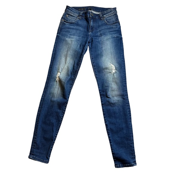 KUT FROM THE KLOTH Women’s Mia Toothpick Skinny in Distressed Medium Blue 2 - Picture 2 of 10